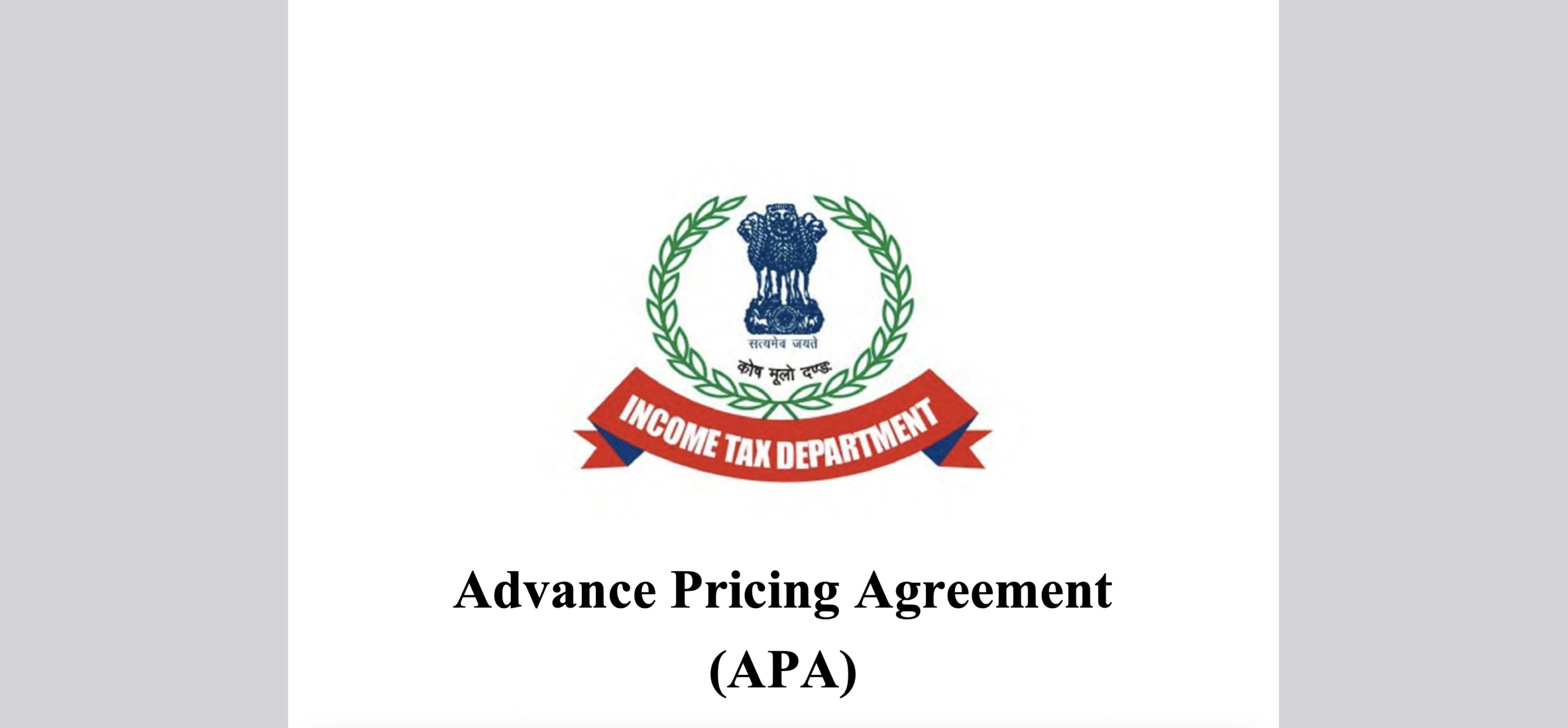 India's Advance Pricing Agreement (APA) Programme: The Comprehensive Procedural Framework 